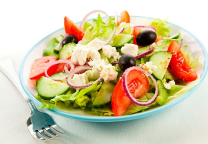 Saláták, alacsony kalóriatartalmú - válogatás a helyes receptek