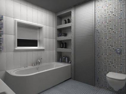 Vécé redőnyök és WC fotóinstalláció és videó egy képet, egy fürdőszoba és telepítés