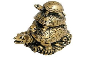 Feng Shui szimbólumok egy elefánt, egy teknős, és más karakterek fengshui