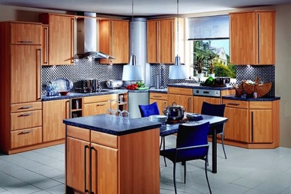A stílusos design modern konyha-stúdió - egy művelt döntést haladó emberek