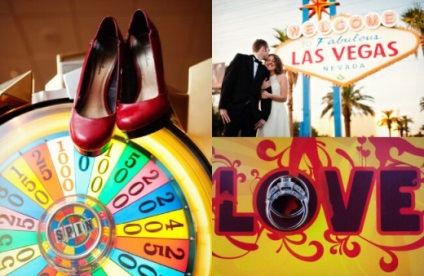 Esküvő Las Vegas stílusú szerencsejáték dekorációval szerelem!