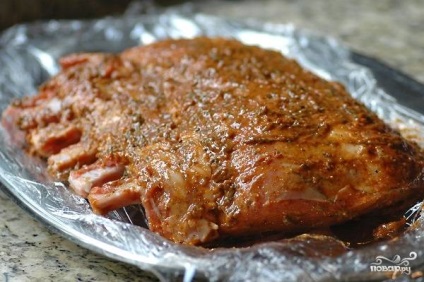 Borjú karaj a csont - egy lépésről lépésre recept fényképek (recept) Borjú karaj a csont - lépésről lépésre recept fotók