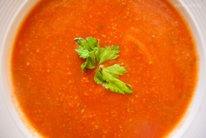 Paradicsomleves gazpacho recept lépésről lépésre fotók