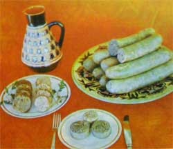 Tutyrmu - főtt kolbász - Tatar konyha - nemzeti tatár konyha - receptek -
