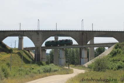 Viaduktok Krasnoufimsk kerület, avtobrodyaga