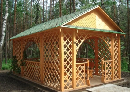 Típusú pavilonok - 50 kép a legjobb tervez a modern pergolák (arbors) Típusú pavilonok - 50 kép a legjobb tervez a modern pavilonban