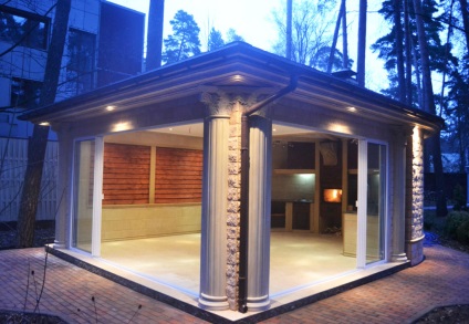 Típusú pavilonok - 50 kép a legjobb tervez a modern pavilonban (fotó) Típusú pavilonok - 50 kép a legjobb tervez a modern pavilonban