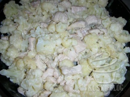 Sült karfiol csirke - recept fotókkal