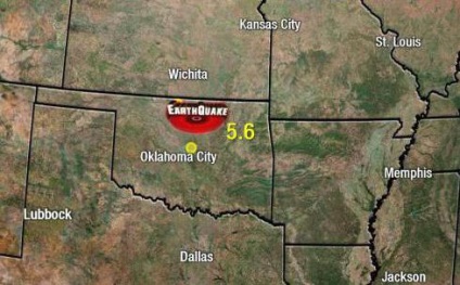 Földrengés Oklahoma okai, következményei