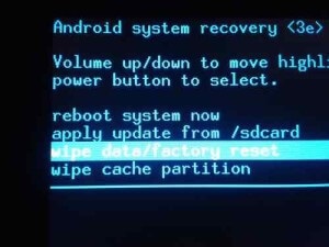 Android rendszer helyreállító 3e - mit kell tenni, hogy formázza az eszközt