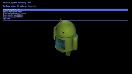Android rendszer helyreállító 3e - mit kell tenni, hogy formázza az eszközt