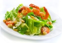 Cézár saláta garnélarák - Recept