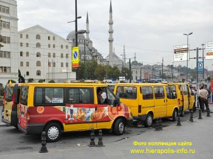 Dolmush Isztambulban, mikrobusz - dolmush Isztambul