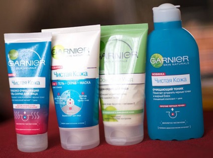 Garnier pattanás (Garnier) - Scrub ellen mitesszerek, valódi tejszín, roller, 3 in 1, tiszta bőr