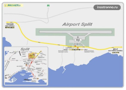 Hogyan lehet eljutni Split repülőtér Horvátország
