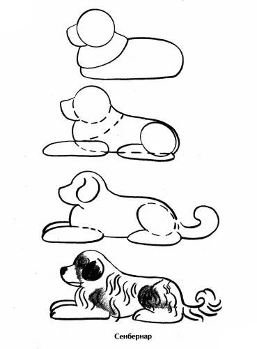 Hogyan kell felhívni egy egyszerű ceruza baba kutya