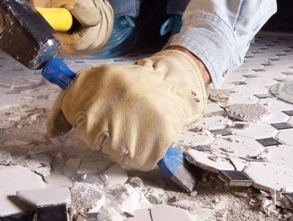 Hogyan lehet eltávolítani a csempe a padló szétszerelés károsodás nélkül