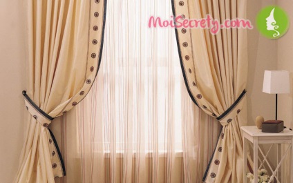 Hogyan lehet díszíteni a függönyöket kezét eredeti ötletek fotókkal, titkomat - Női Blog