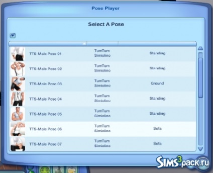 Hogyan telepítsük a testtartás, a Sims 3 - Játékos Pos (jelentenek lejátszó)