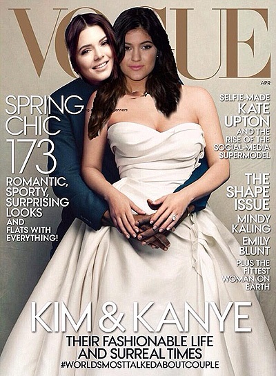 Kim Kardashian és Kanye West a borítón a magazin Anny Vintur közé Whisperer (folyóirat) Kim Kardashian és Kanye West a borítón a magazin Anny Vintur kedvenc, pletyka