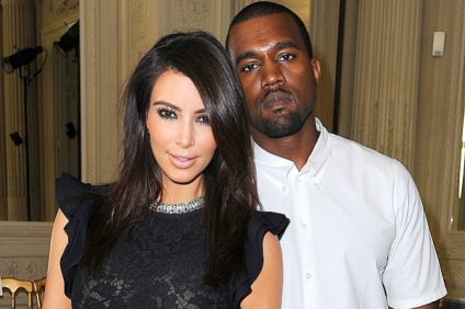 Kim Kardashian és Kanye West a borítón a magazin Anny Vintur közé Whisperer (West) Kim Kardashian és Kanye West a borítón a magazin Anny Vintur kedvenc, pletyka