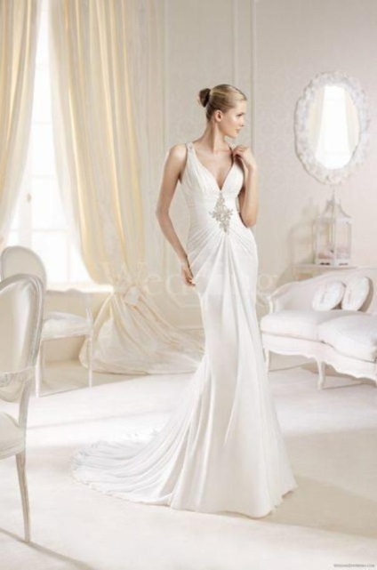 La sposa menyasszonyi ruhák, elegáns és divatos, mint