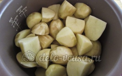 Fiatal burgonyát multivarka recept egy fotó - egy lépésről lépésre főzés új burgonya