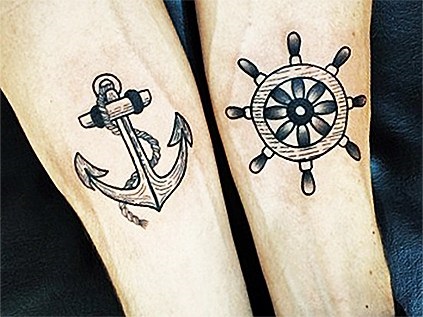 Marine tetoválás azaz fotók, vázlatok
