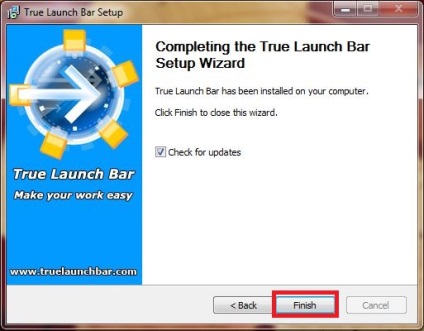 Az új tálca - True Launch Bar (menü True Launch) Az új tálca - True Launch Bar