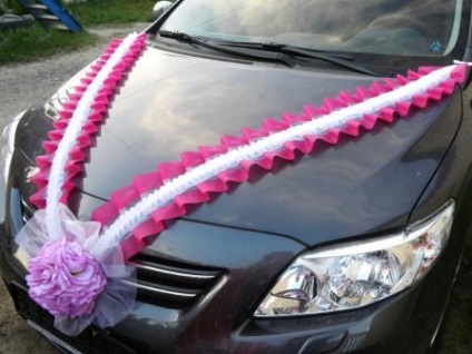Autó dekoráció esküvőre lépésről lépésre - hogyan díszíteni egy esküvői autó kezük fotó, videó