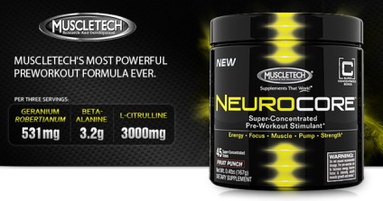 Vélemények a edzés előtti komplex MuscleTech neurocore (MuscleTech) Vélemények a edzés előtti komplex MuscleTech neurocore