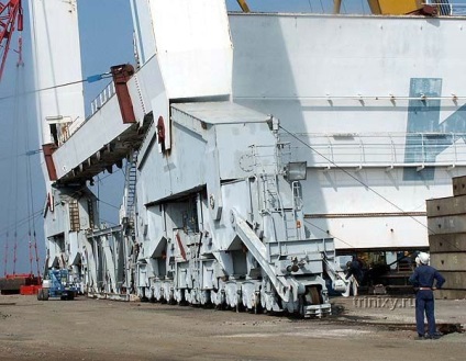 Szállítása a legnagyobb port daru (34 fotó) - triniksi