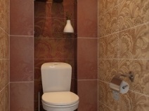 Csempe a WC (21 fotó), WC trim lapok szeretnék tenni a csempe a fürdőszobában