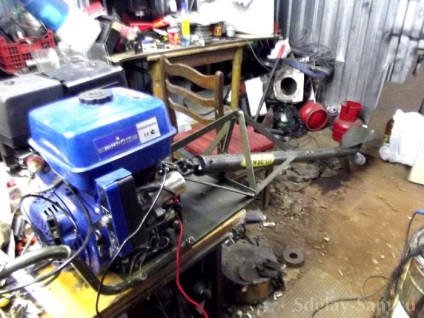 Csónakmotor mocsári buggy, DIY (léghűtés semisubmerged) Csónakmotor mocsári buggy, DIY