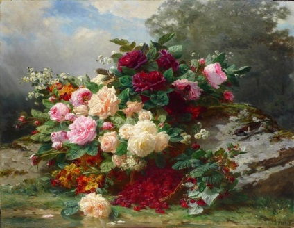 Gyönyörű rózsák festmény