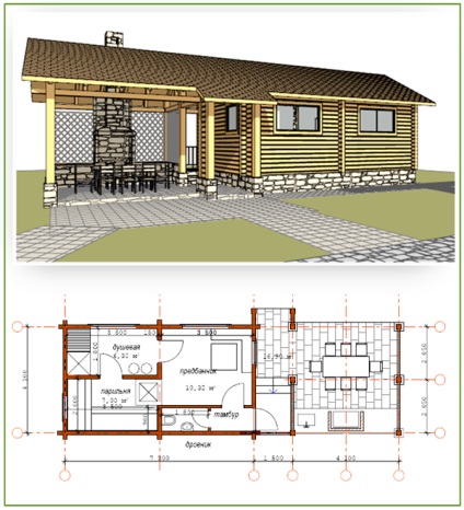 Projektek fürdő pavilon és grillező egy fedél alatt fotó kollekcióban lehetőség (barbecue) Projektek fürdő pavilon és grillező egy fedél alatt fotó kollekcióban lehetőségek