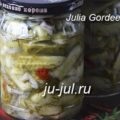 Uborka saláta kapros, fokhagymás, főzni egy finom