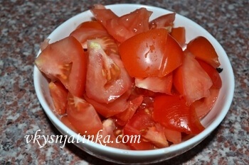 Saláta bazsalikomos paradicsom - recept fotók (paradicsom) Saláta bazsalikomos paradicsom - a recept egy fotó