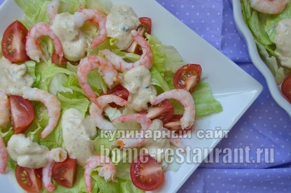 Cézár saláta garnélarák recept lépésről lépésre fotók