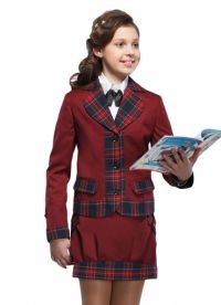 School kabát bordó (burgundi) School blézer bordó