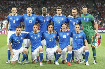 Azzurri - az egyik legerősebb csapat a világon