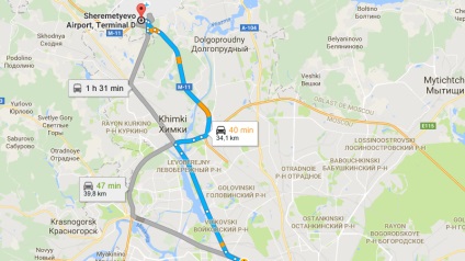 Reakcióvázlat terminális d Sheremetyevo utazás a parkolási terminál d a gépen (Sheremetyevo) Rendszer terminál d Sheremetyevo utazás a parkolási terminál d a gépen
