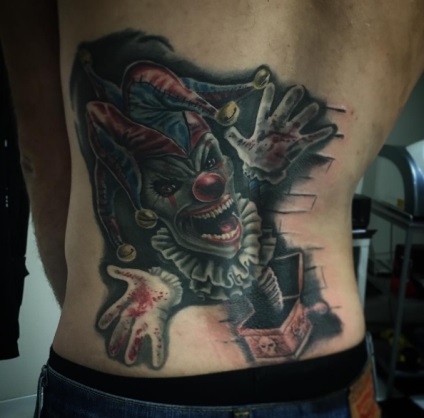Tattoo bohóc tetoválás érték, 36 fényképek, vázlatok