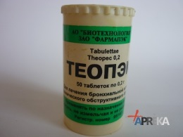 Teopeka (tabletta), vélemények orvosok és a betegek alkalmazásáról szóló kézikönyv, a leírást és használatának módja