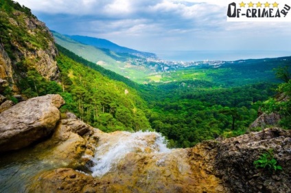 Waterfall Wuchang Su (Krím), - hogyan juthat vélemények és fotók, leírás