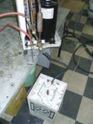 Olajcsere a légkondicionálót a kompresszor