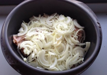Hare tejszínes mártással - lépésről lépésre recept fotó (nyúl) Hare tejszínes mártással - lépésről lépésre recept fotók