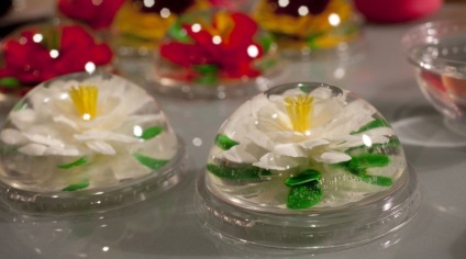 3D virágok zselés kocsonyás 3D-s