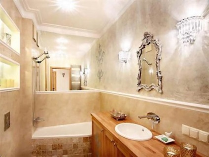 Dekoratív vakolat a fürdőszobában video-telepítési utasításokat a kezüket, egy fotó és az ár