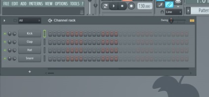 Az FL Studio 12 létrehozásával step sequencer és zongorára tekercs együtt dolgozni